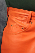 OnF "Chevron" Shorts in Orange and Black