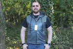 Leather Sleeveless Hoodies by Otter and Fox