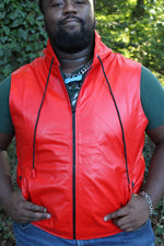 Leather Sleeveless Hoodies by Otter and Fox