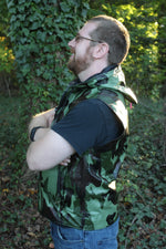 OnF Leather Hoodie in Camo