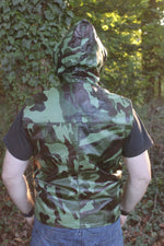OnF Leather Hoodie in Camo