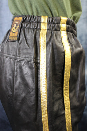 Basketball Shorts in Black and Gold