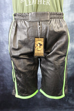 Pantalones cortos de baloncesto en negro y verde neón