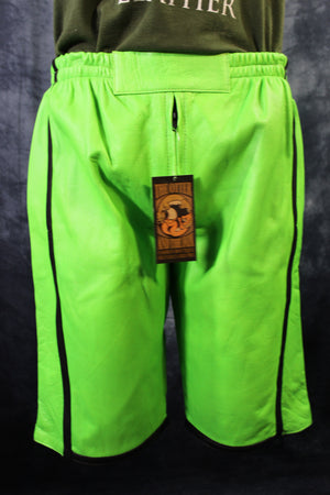 Short de basket vert fluo et noir