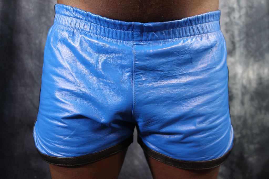 OnF Booty Shorts in Blue with Black