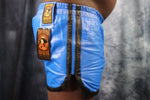 OnF Booty Shorts in Blue with Black