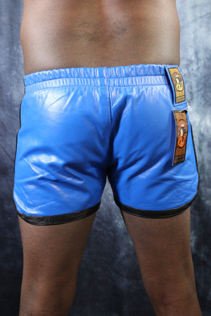 OnF Booty Shorts in Blue with Black