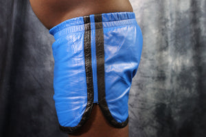 OnF Booty Shorts in Blue with Black