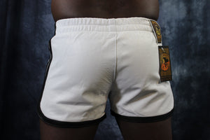 OnF Booty Shorts in White and Black