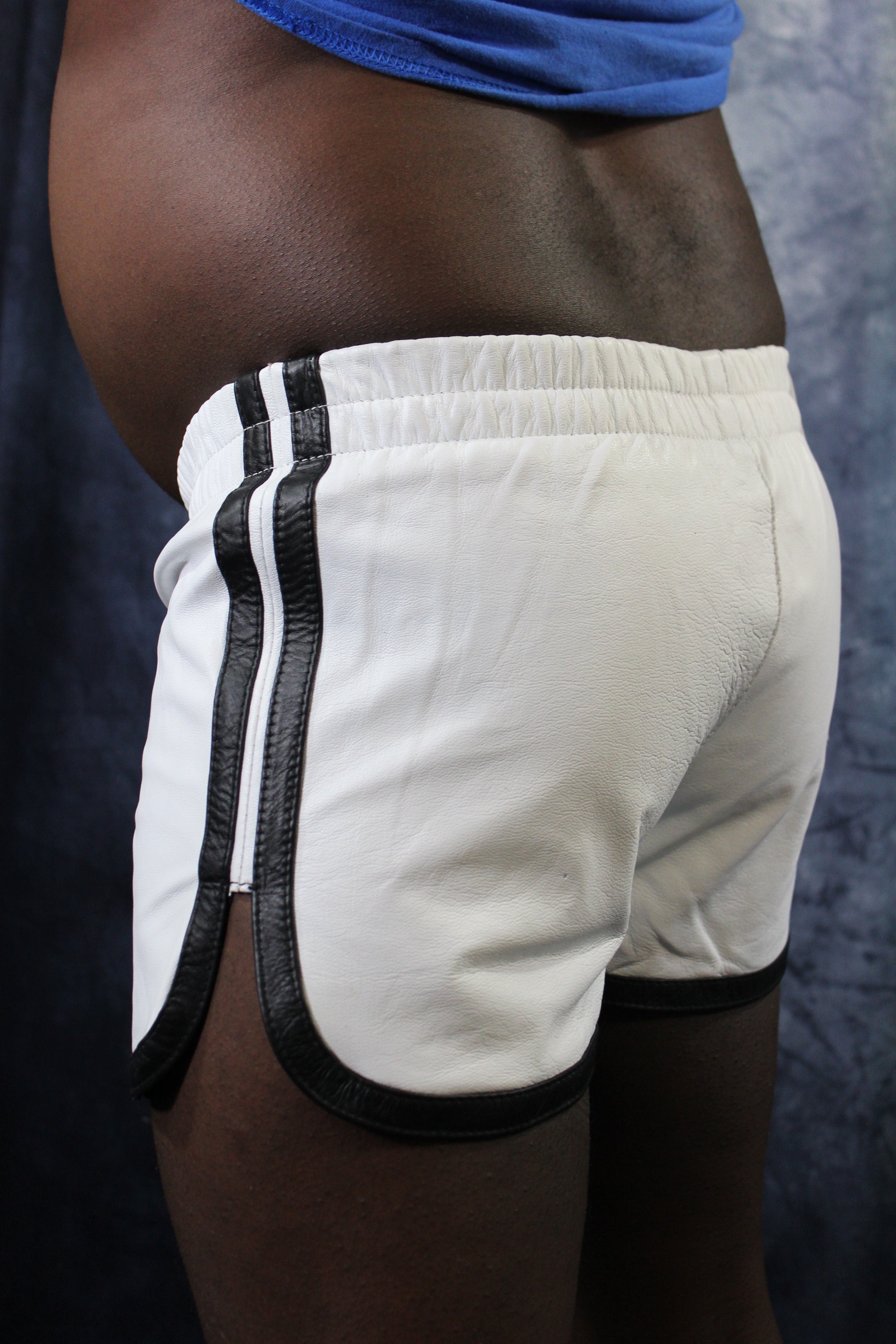 OnF Booty Shorts in White and Black