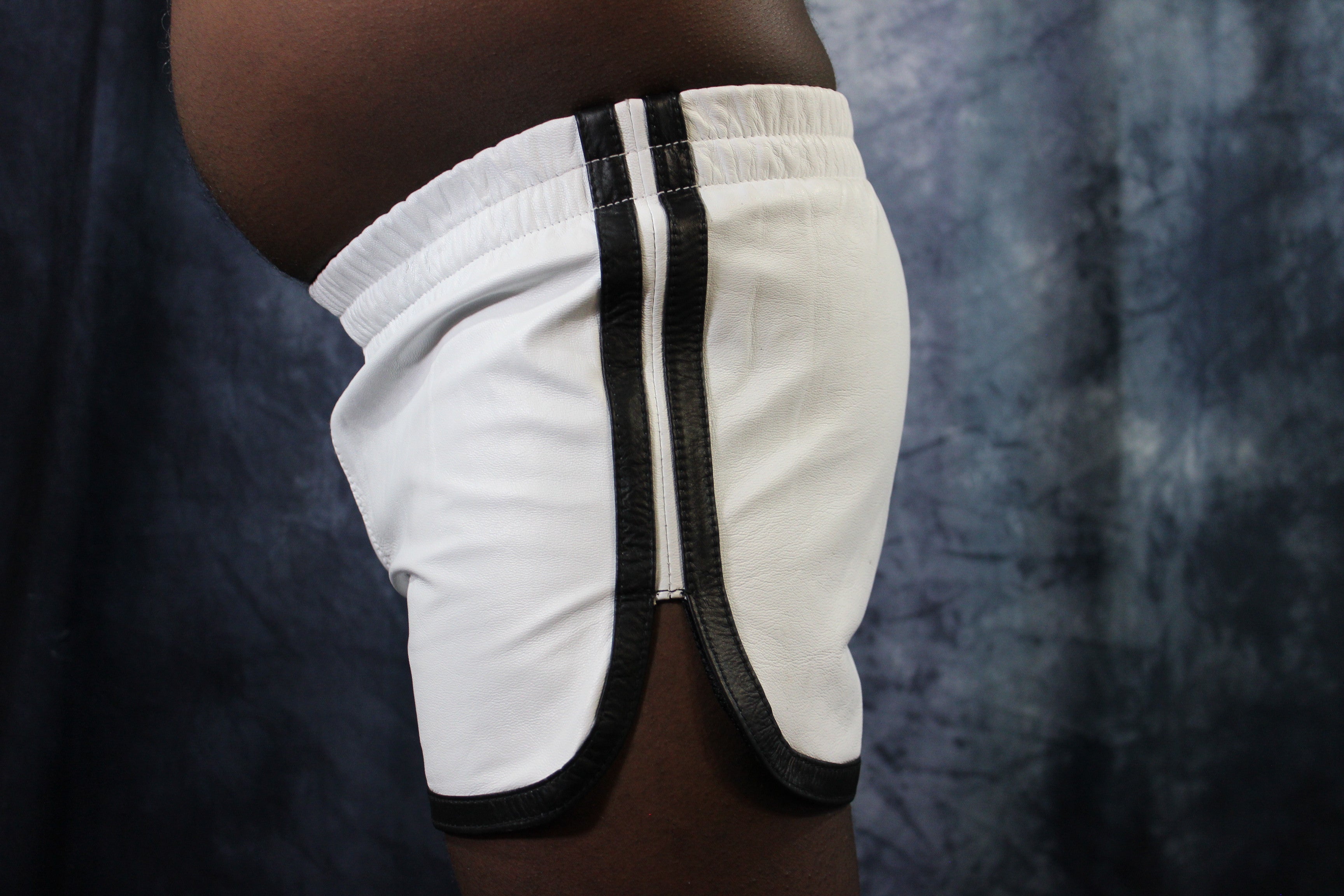 OnF Booty Shorts in White and Black