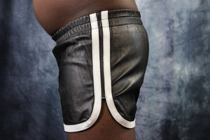 OnF Booty Shorts in Black with White