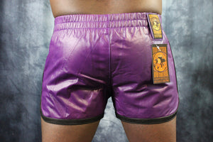 OnF Booty Shorts in Purple with Black