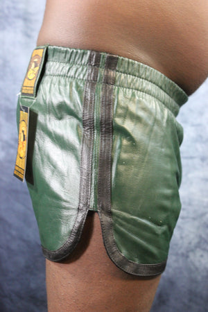 Short Booty OnF en noir avec vert chasseur