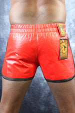 OnF Booty Shorts in Red with Black Highlights