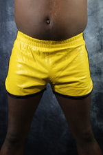 OnF Booty Shorts in Yellow and Black