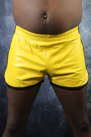 Short Booty OnF en jaune et noir