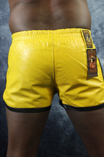 OnF Booty Shorts in Yellow and Black