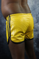 Short Booty OnF en jaune et noir