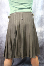 Solid Black Tartan Kilt by KiltedBros