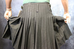 Solid Black Tartan Kilt by KiltedBros