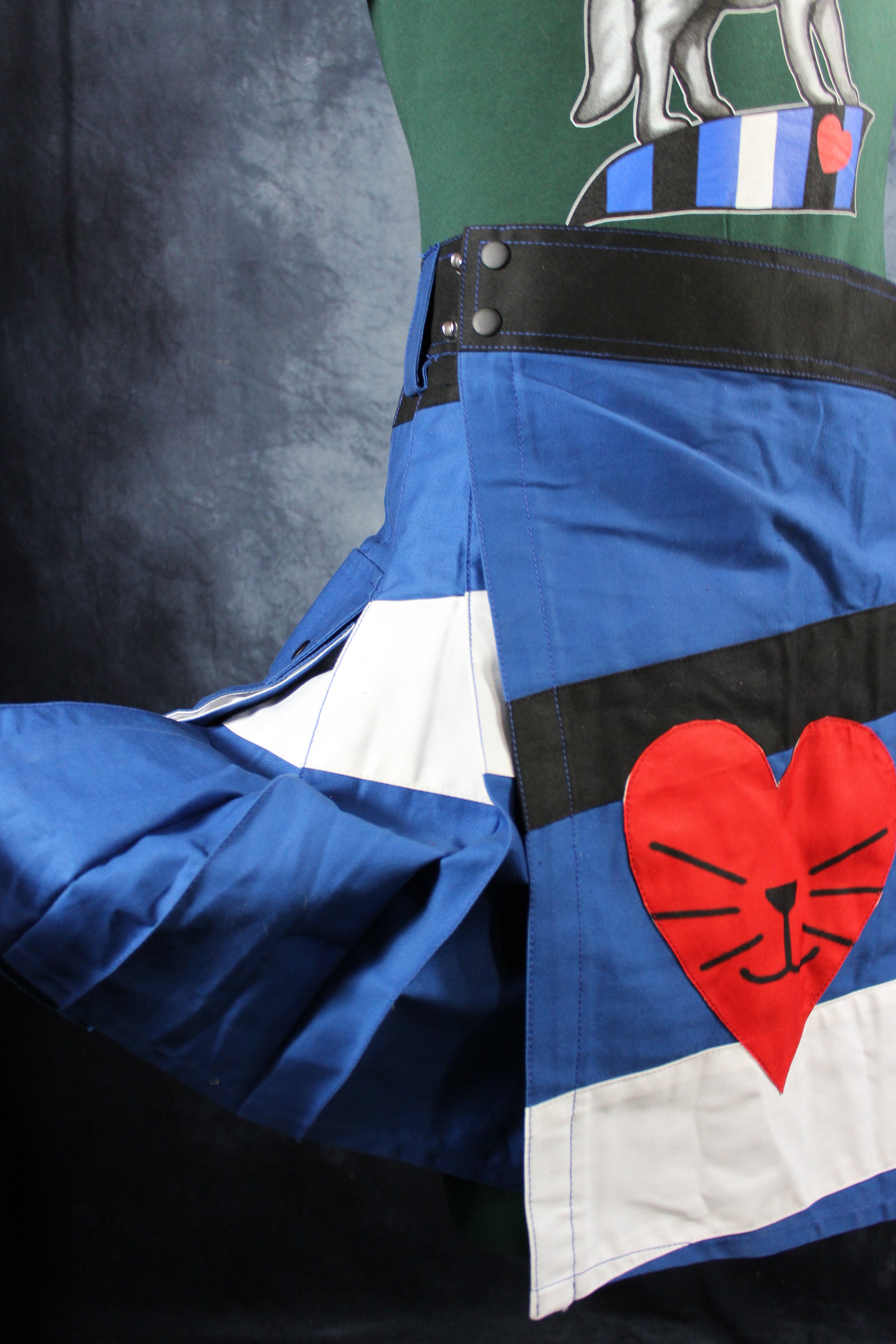 "Leather Kitty Pride" Kilt