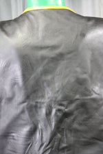 OnF Leather Bar Vest - Black with Yellow Highlights