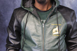 Leather Sweatshirt in Color