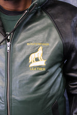 Leather Sweatshirt in Color