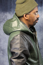 Leather Sweatshirt in Color