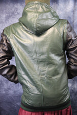 Leather Sweatshirt in Color