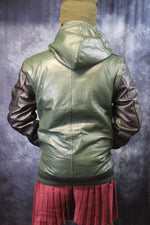 Leather Sweatshirt in Color
