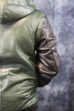 Leather Sweatshirt in Color
