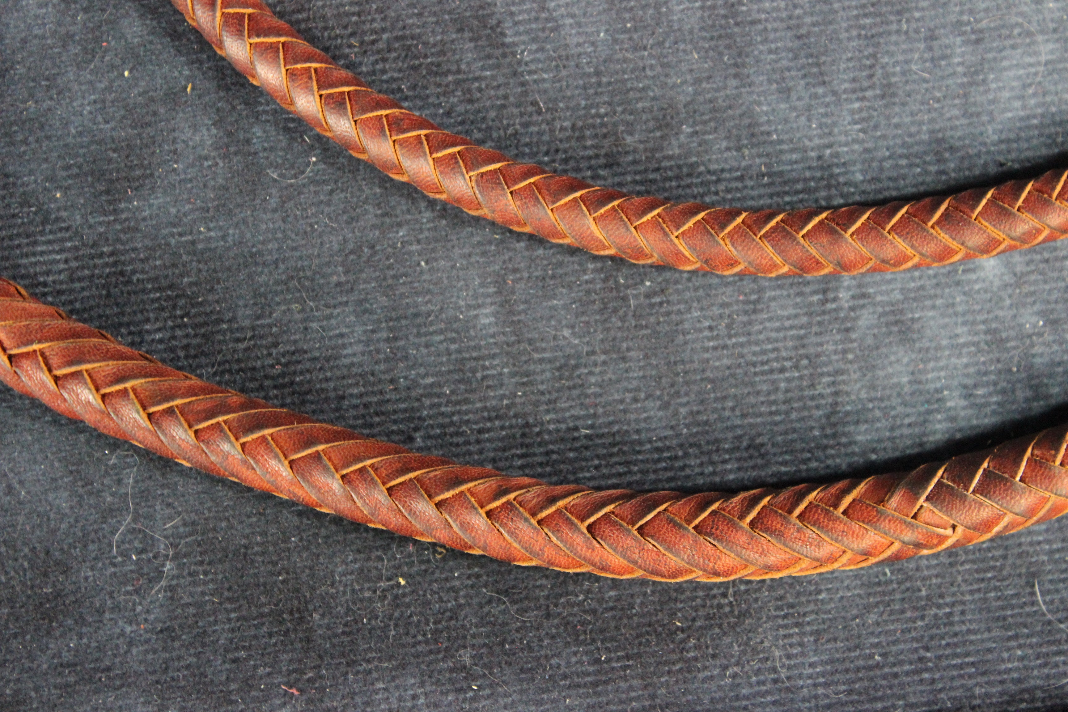 Bullwhip in Hand Braided Kangaroo Leather