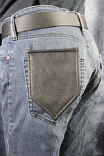 Solid Color Leather Pocket Flag