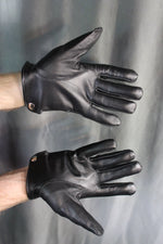 Guantes de cuero de competición (compatibles con teléfonos móviles)