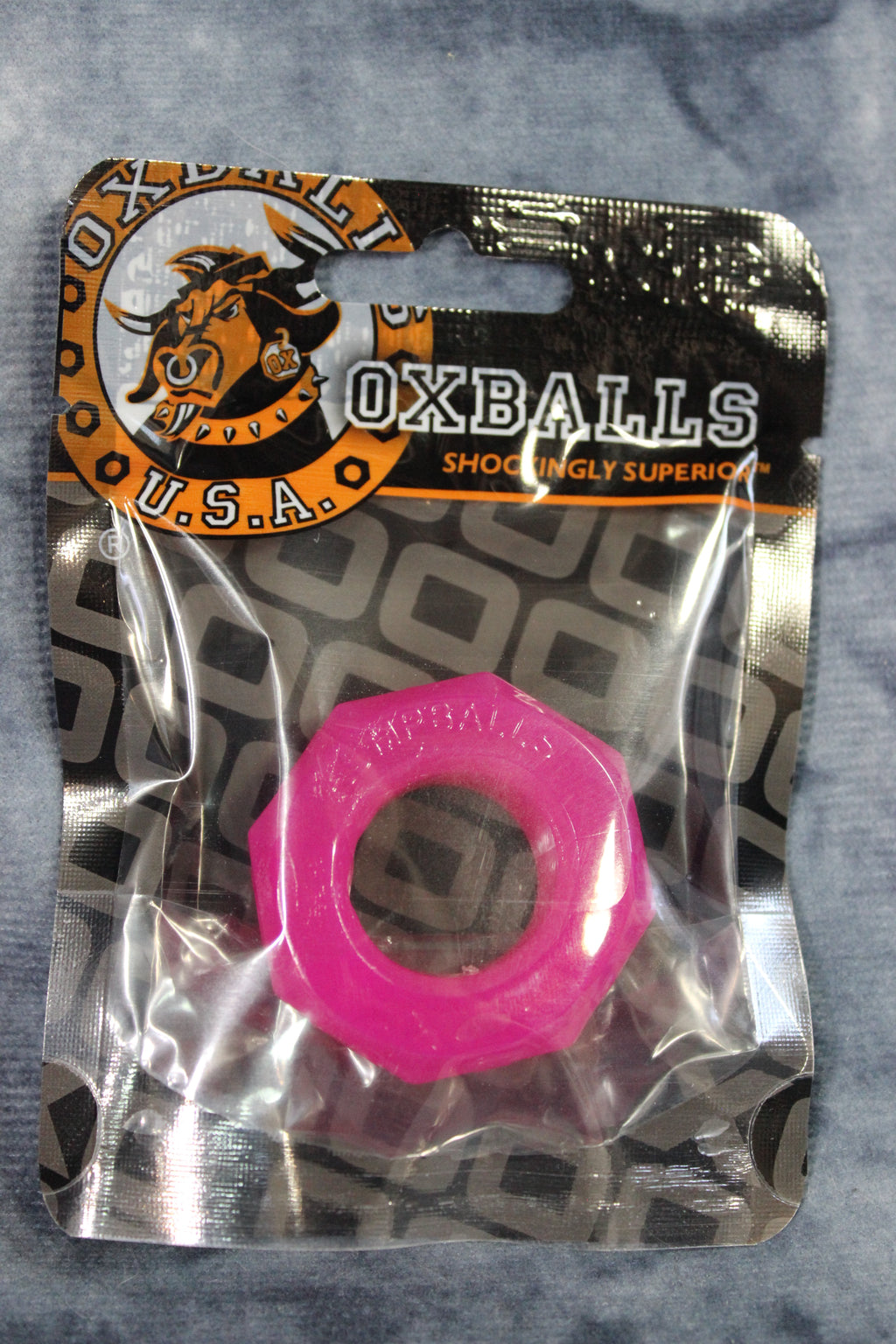 Anillo para el pene en forma de tuerca con joroba Oxballs