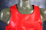 OnF Leather Tank Tops in Red