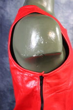 OnF Leather Tank Tops in Red