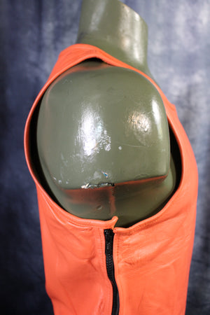 OnF Leather Tank Tops in Orange