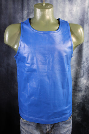 OnF Leather Tank Tops in Blue