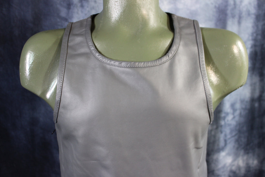 OnF Leather Tank Tops in Grey