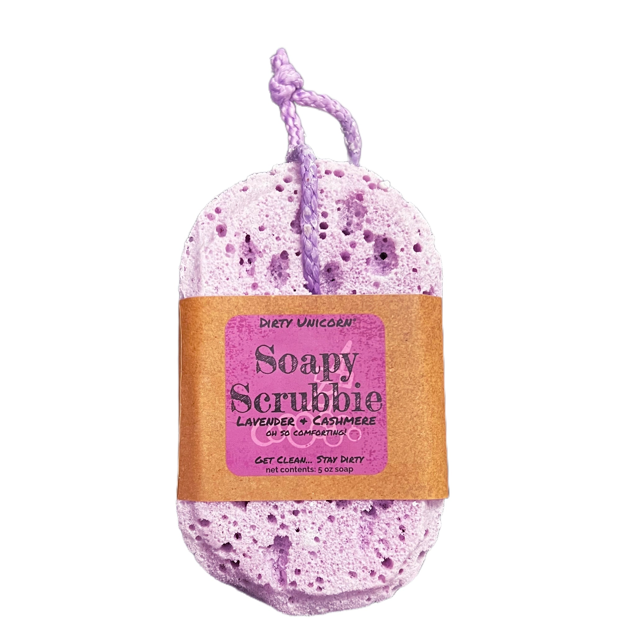 Lavender Cashmere Soapy Scrubbie