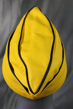 Casquette de garnison en cuir OnF en noir
