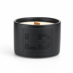 LeatherDaddy Signature Candle — Hand-Poured Soy Wax with Crackling Wooden Wick (10oz & 16oz)
