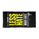 Less Hate, More Bate Beach Towel - B8rBrand - LeatherDaddy Skin Co.