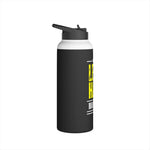 Less Hate, More Bate Stainless Steel Water Bottle, Standard Lid -B8rBrand