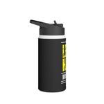 Less Hate, More Bate Stainless Steel Water Bottle, Standard Lid -B8rBrand