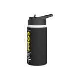 Less Hate, More Bate Stainless Steel Water Bottle, Standard Lid -B8rBrand