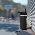 Less Hate, More Bate Stainless Steel Water Bottle, Standard Lid -B8rBrand